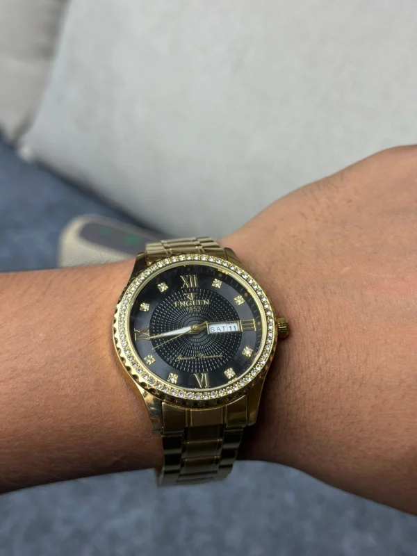 ✨ FNGEEN S888 All Gold Black – Luxury Meets Precision - Image 4