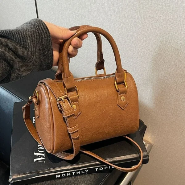 🎒 Women's Vintage Boston Bag - British Style Elegance! - Image 2