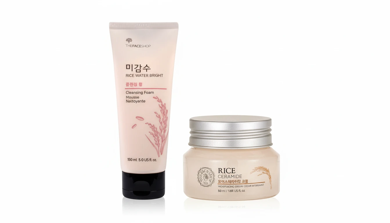 The Face Shop Brightening Cleanser & Cream Duo